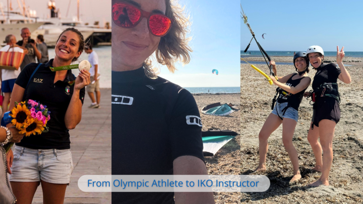 Giulia Emmolo teaching kitesurfing