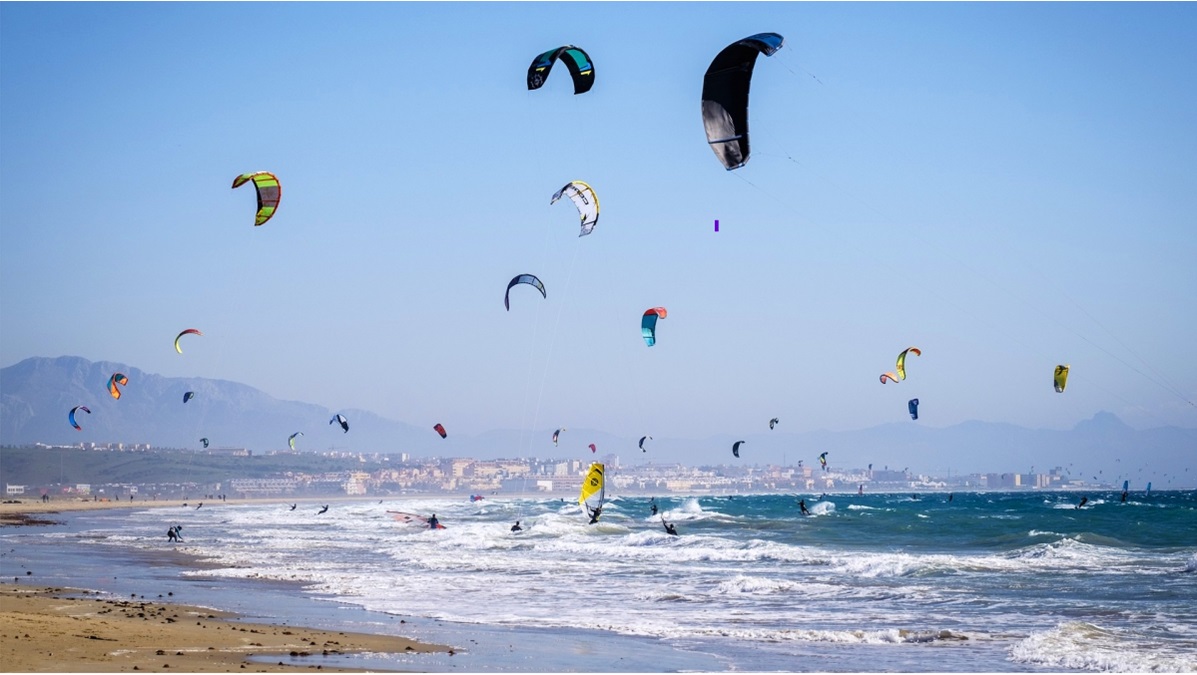 Kitesurf crowded spot Europe