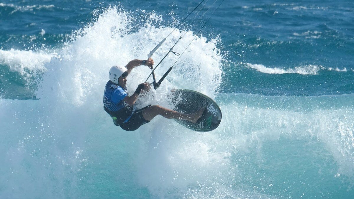 Gaby Cano Kiting Canary Islands