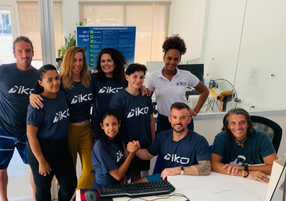 The IKO office team, Cabarete, Dominican Republic, 2021